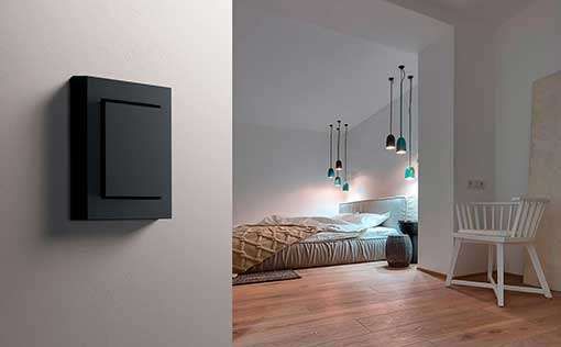 Schlafzimmer mit Gira E2 Lichtschalter