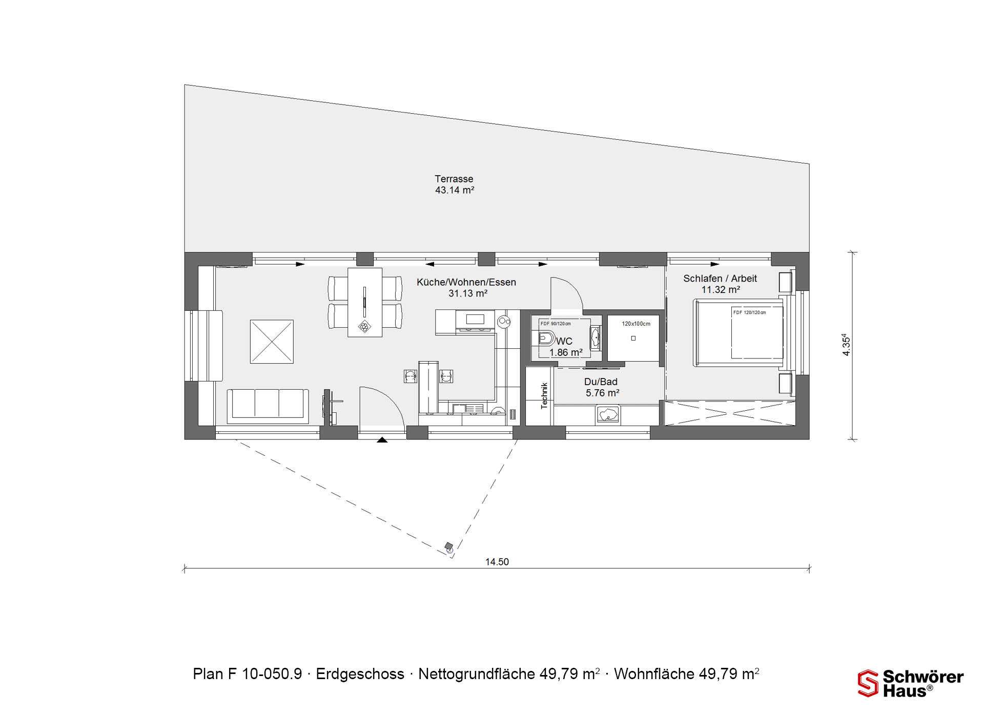 Grundriss kleines Fertighaus 