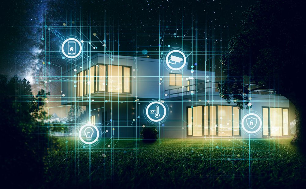 Smart Home Technologie im Haus 